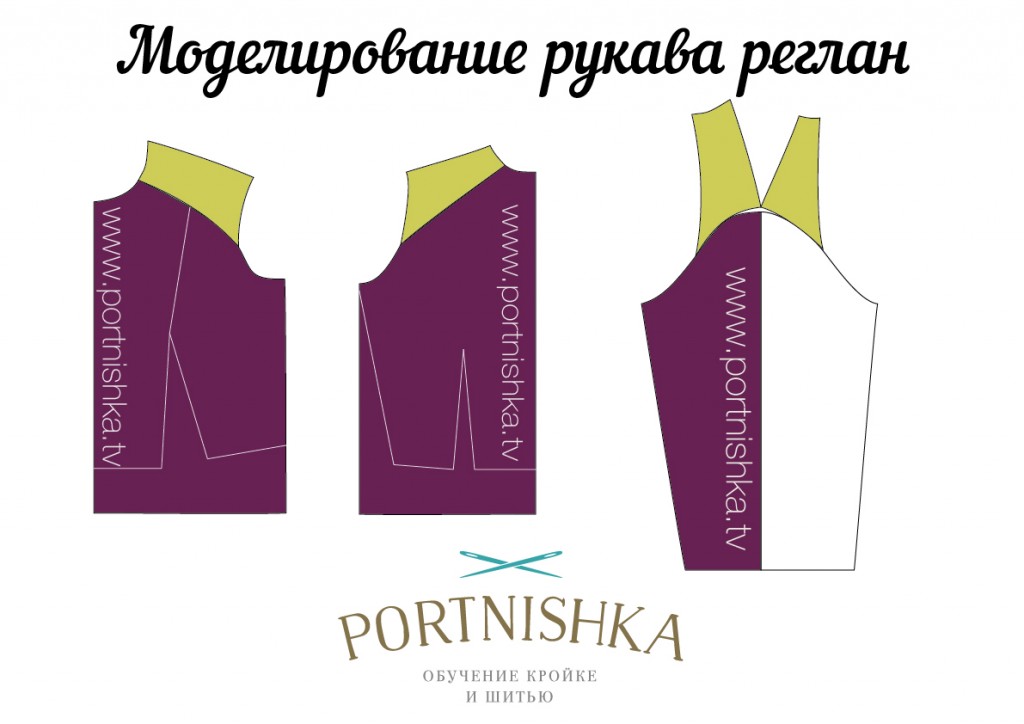 Выкройка на рукав реглан Выкройка на рукав реглан
