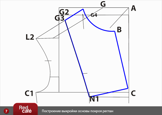 Выкройка свободного платья с рукавом реглан Выкройка свободного платья с рукавом реглан