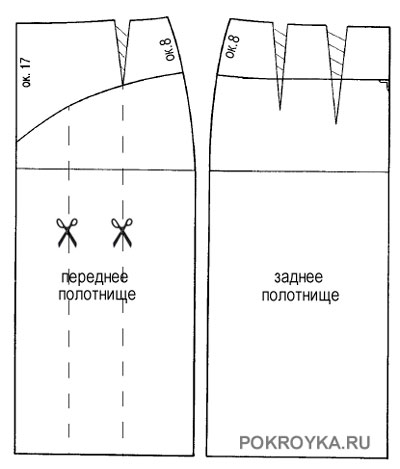 Выкройка для юбки тюльпана Выкройка для юбки тюльпана