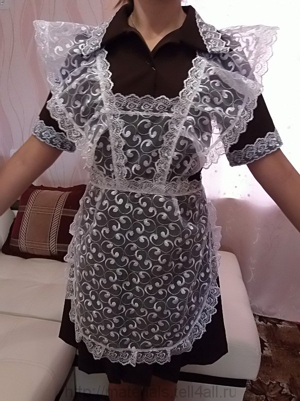 Кружевной фартук своими руками
