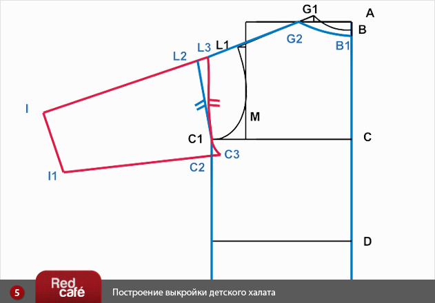 Платье кимоно построение выкройки Платье кимоно построение выкройки