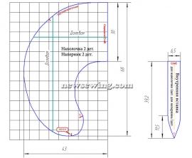 Выкройка автомобильной подушки
