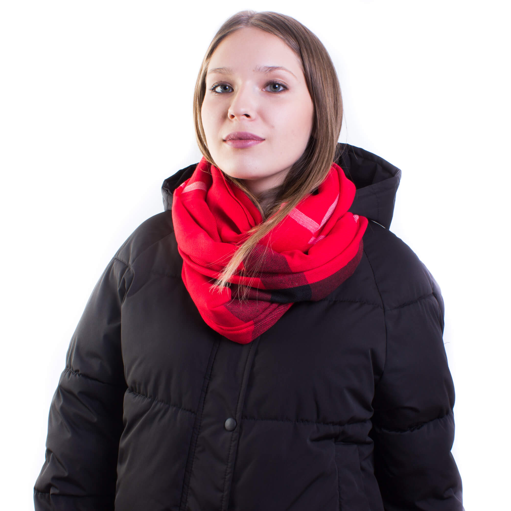 Как красиво завязать шарф на куртку с капюшоном зимой девушке