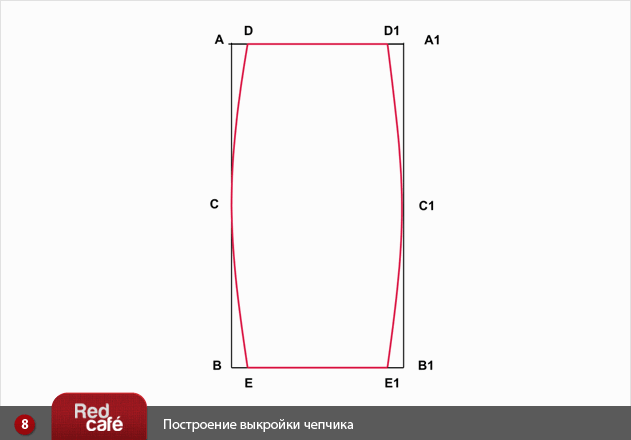 Выкройка чепчика