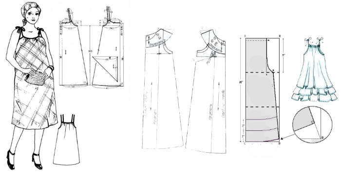 Выкройка сарафана на бретельках 46 размер. Выкройки прямого сарафана. Выкройки летних платьев и сарафанов. Выкройки прямого сарафана. Выкройка сарафана для женщины.