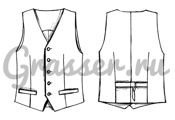 Мужской Жилет Выкройка Купить