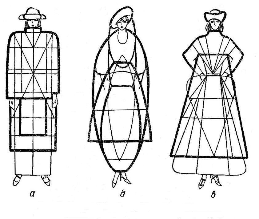 Конструктивный рисунок человека. Формообразование в костюме. Геометрические формы в костюме. Геометрический вид костюма. Композиционное формообразование костюма.