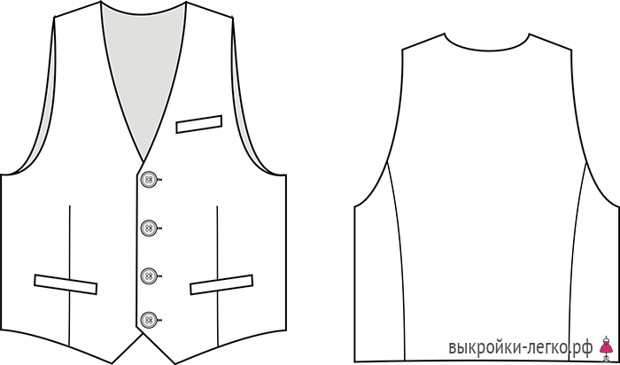 Мужской Жилет Выкройка Купить