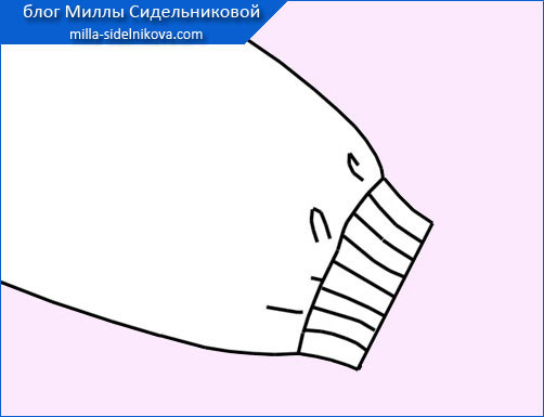 необычное оформление низа рукава. обработка рукава с манжетой с разрезом. манжеты на рукавах рисунок. виды обработки манжетов на рукавах. эскиз манжеты.