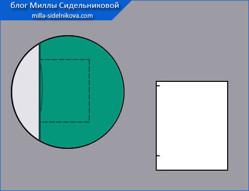 Выкройка кармана в боковом шве