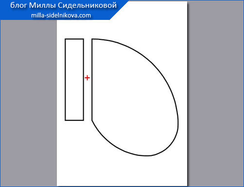 Выкройка кармана в боковом шве