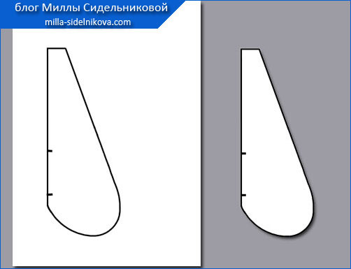 Выкройка кармана в боковом шве